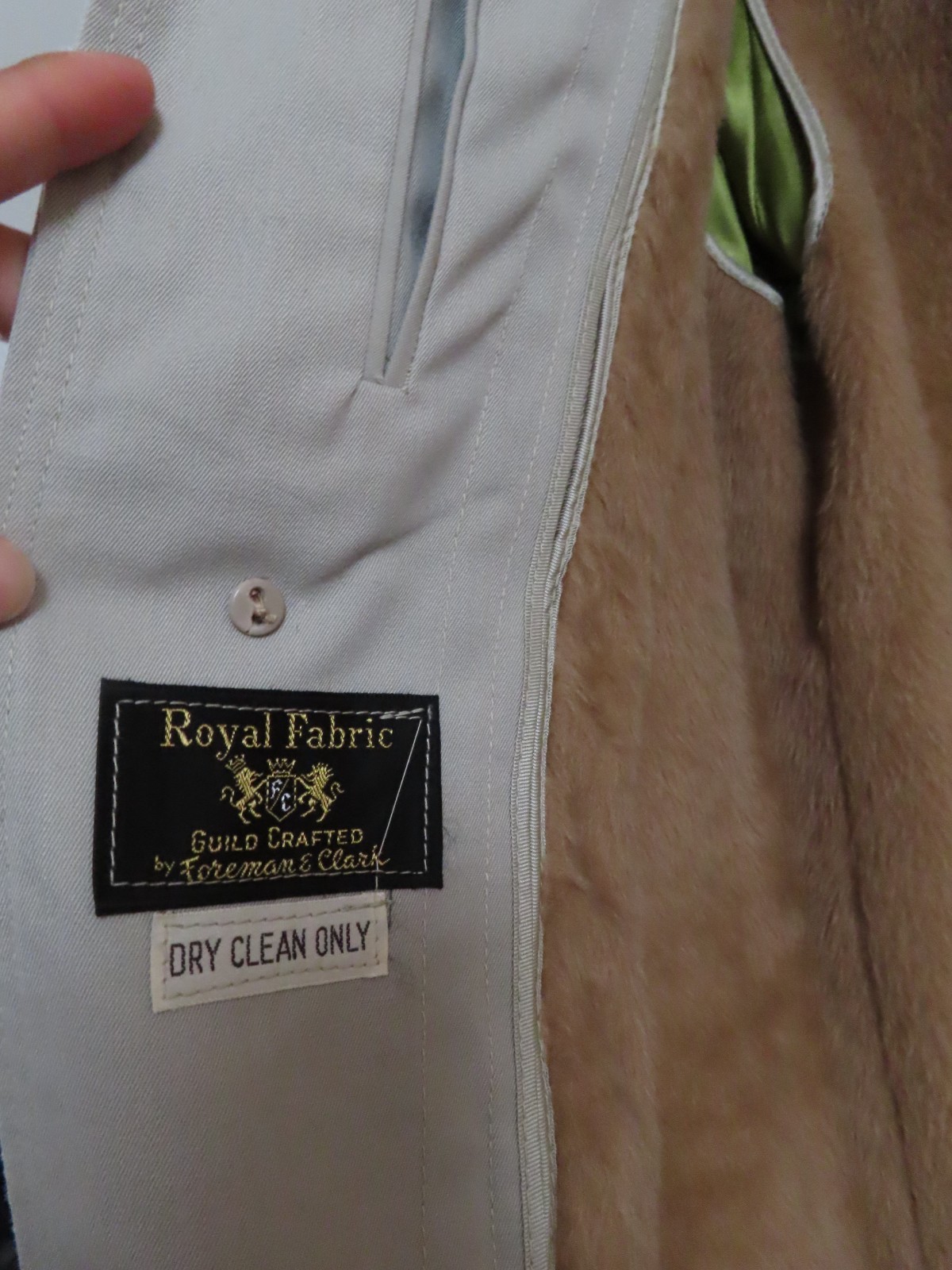 Foreman&Clark Royal Fabric Guild Label All Weather Coat Water Repellent Women 34
