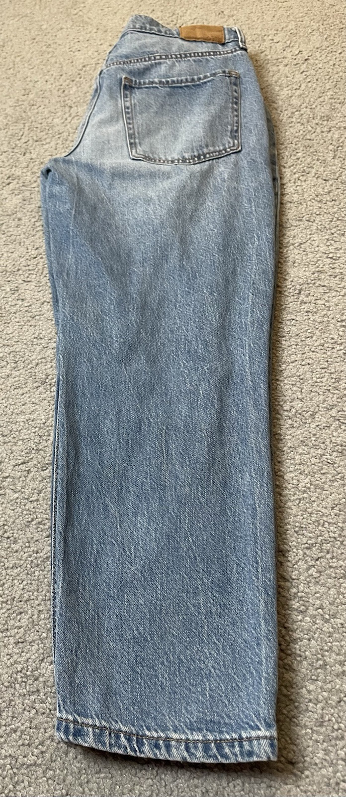 90s Distressed Baggy Mom Jeans 10 Blue Denim Baggy Dress Wide Leg Grunge Hip Hop