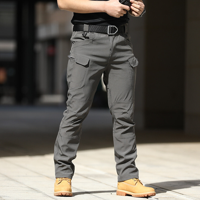 Mens Cargo Pants Tactical Waterproof Work Pants Outdoor Hiking Combat Trousers