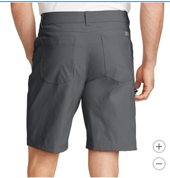 Eddie Bauer Men’s UPF 50+ Classic Fit Rainier Tech Shorts NWT