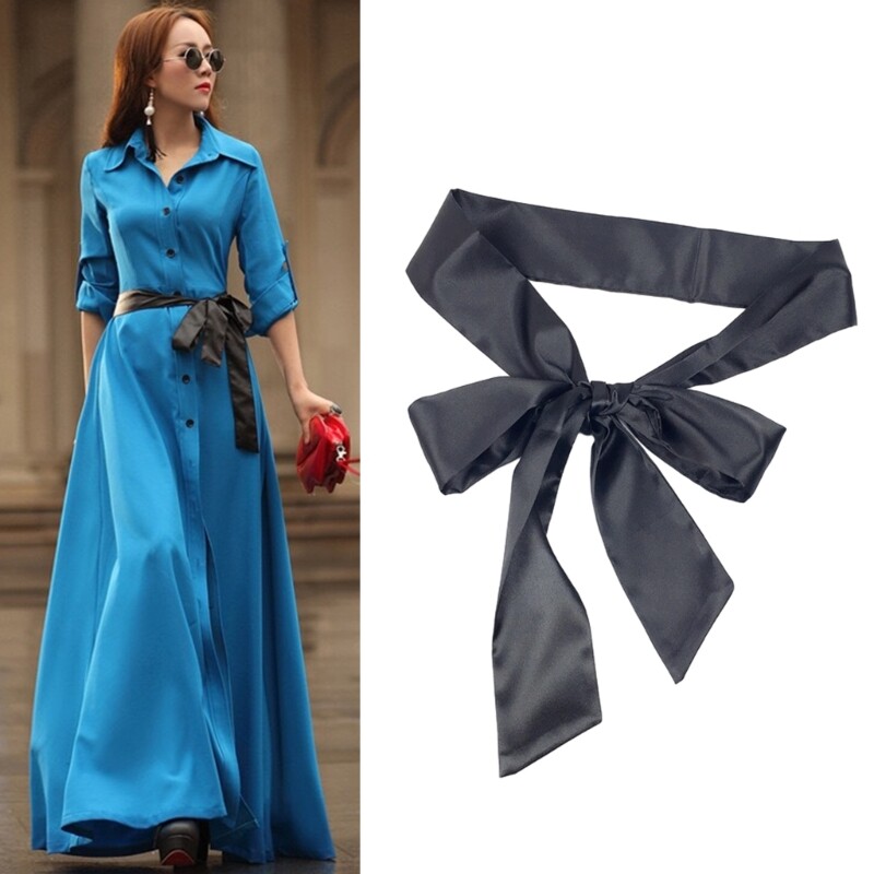 Versatile Ribbon Waist Belt Your Look Silk Scarves Banquet Tie Strap