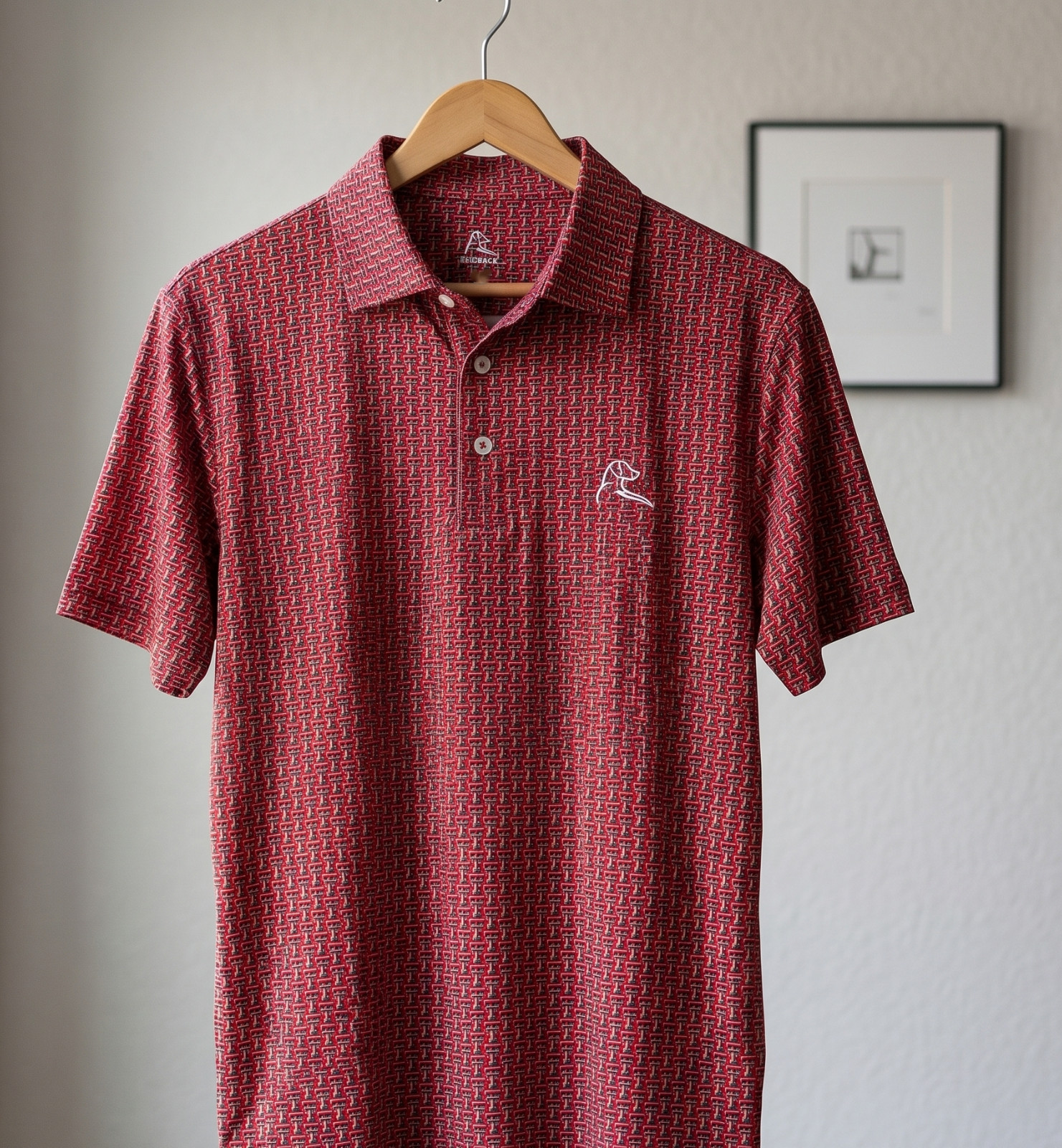 🏈Rhoback Texas Tech Red Raiders Polo Unique Logo Performance Golf Gameday Shirt