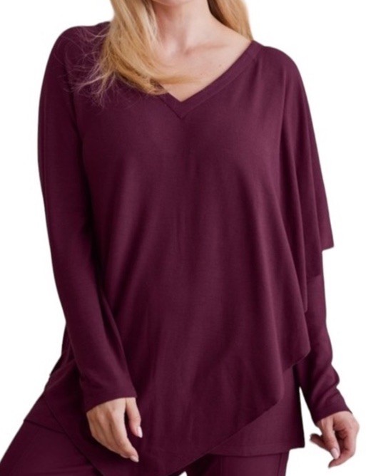 NWT Soft Surroundings Madeline Tunic Wine Size M