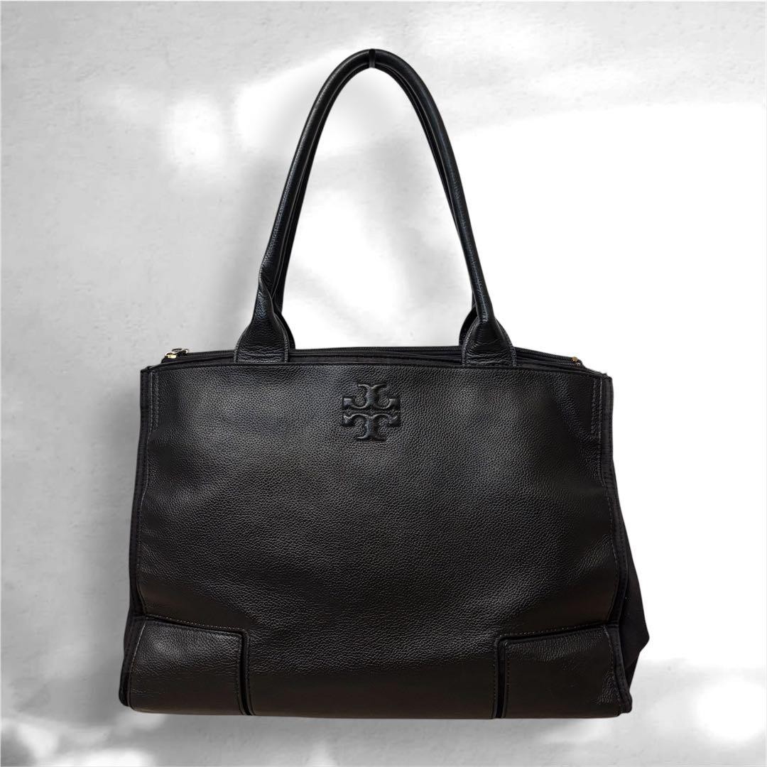 Tory Burch Tory Burch Ella Tote Bag Leather Black A4