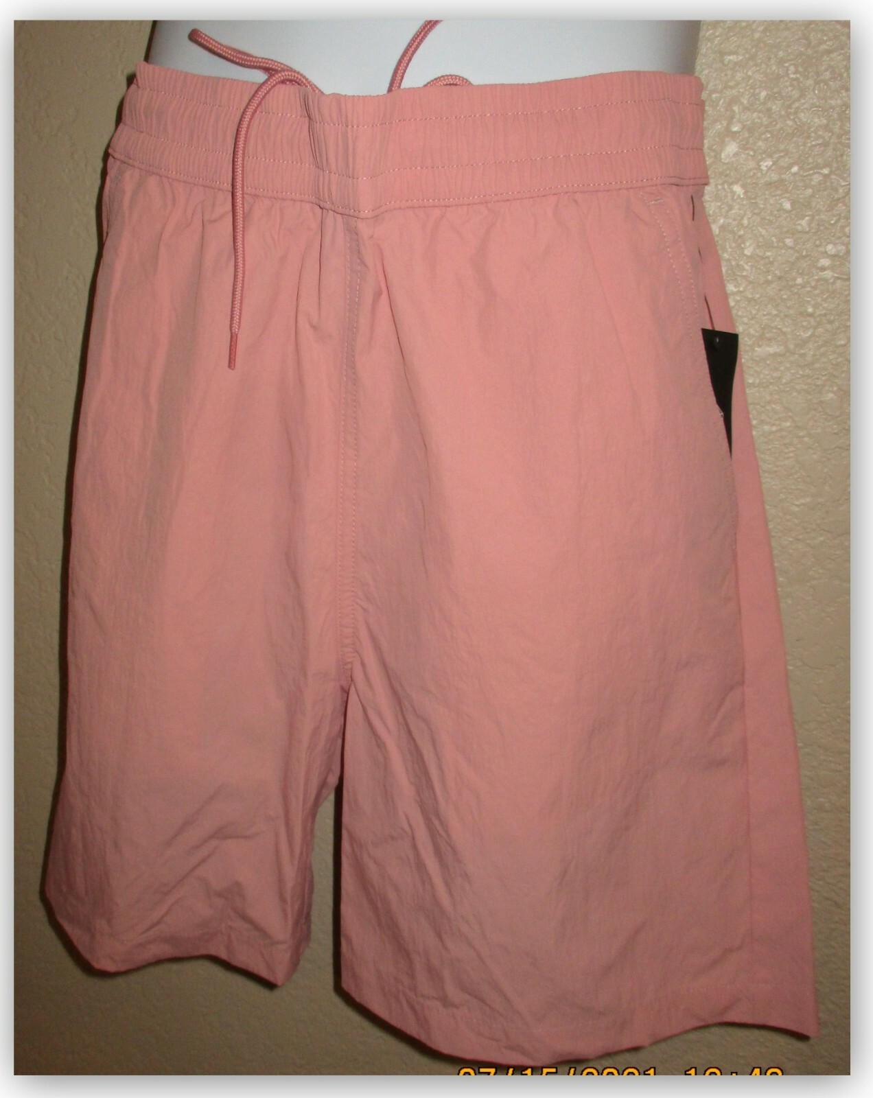 Original Use 6.25″ Inseam Athletic Short LITE 100% NYLON QUICK DRY elastic & Tie