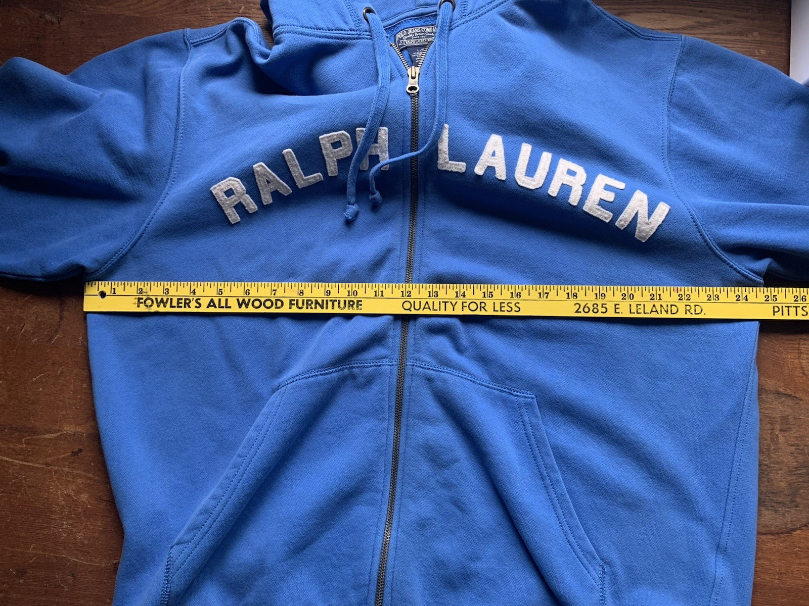 Vintage Polo Jeans Company Ralph Lauren Mens Sweatshirt Blue Large