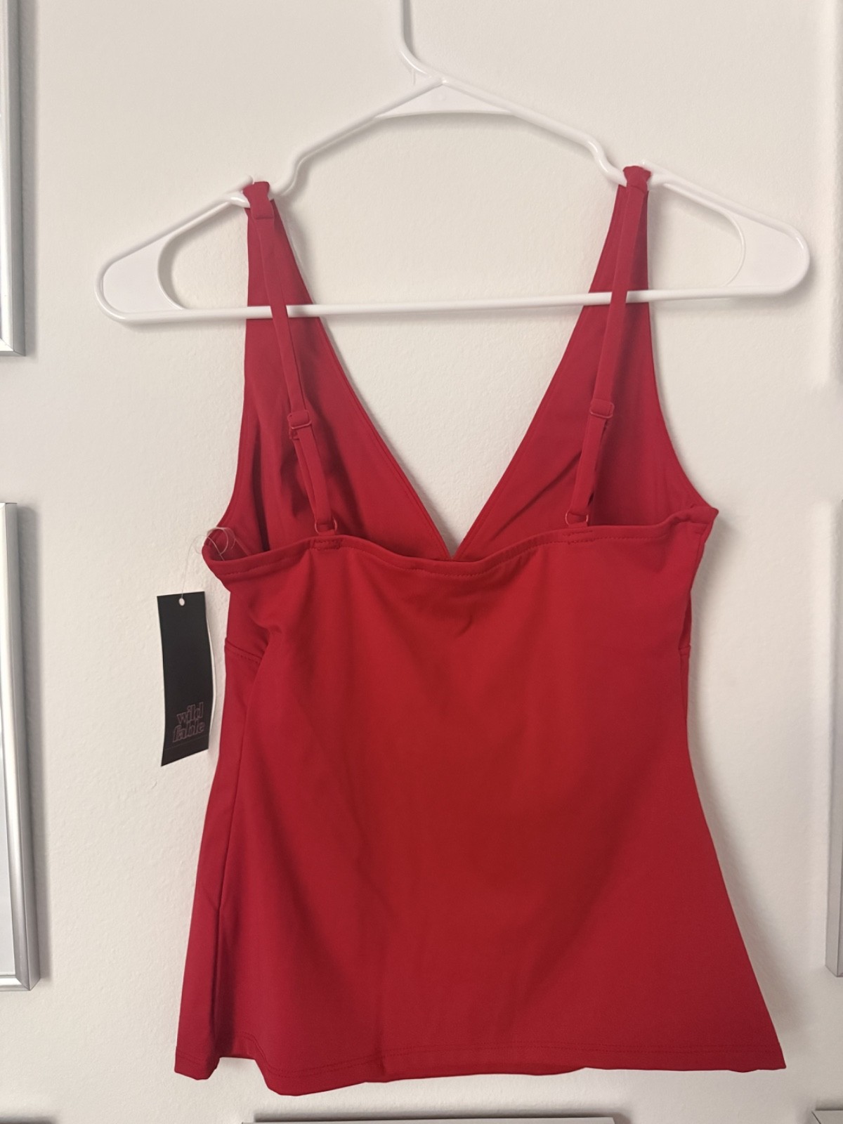 Wild Fable Red Casual Stretch Fabric Top