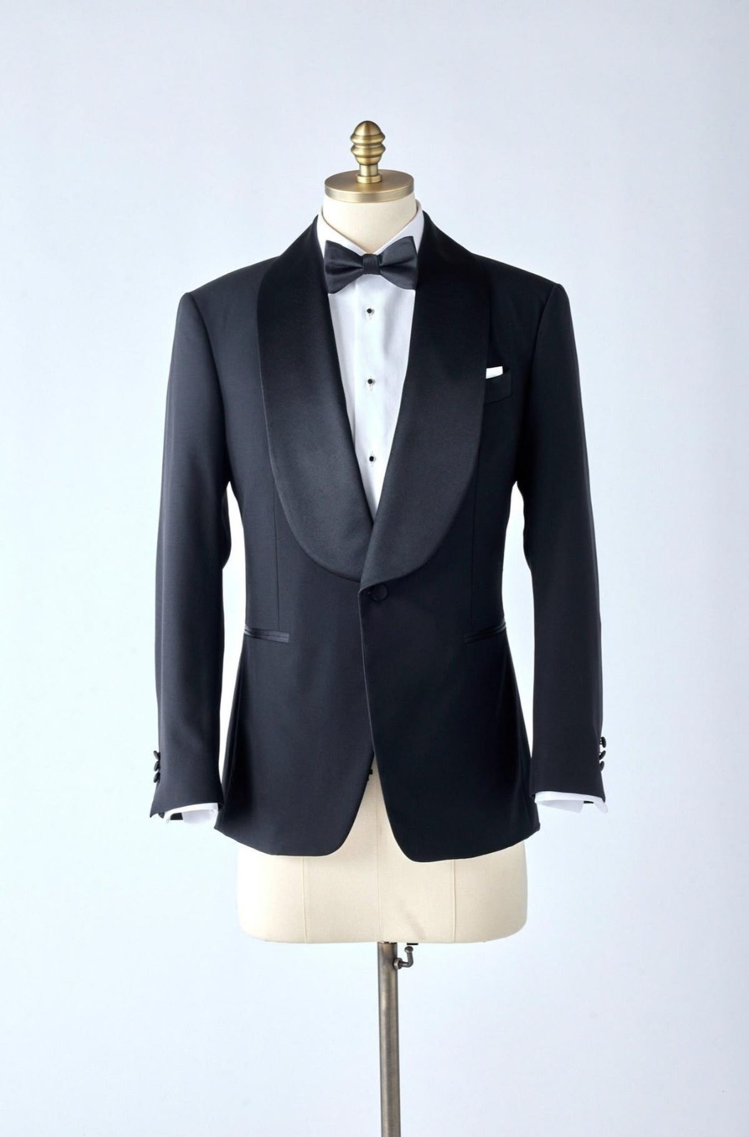 Black Men’s Suits Jacket Formal Workwear Tuxedos Shawl Lapel Dinner Party Coat