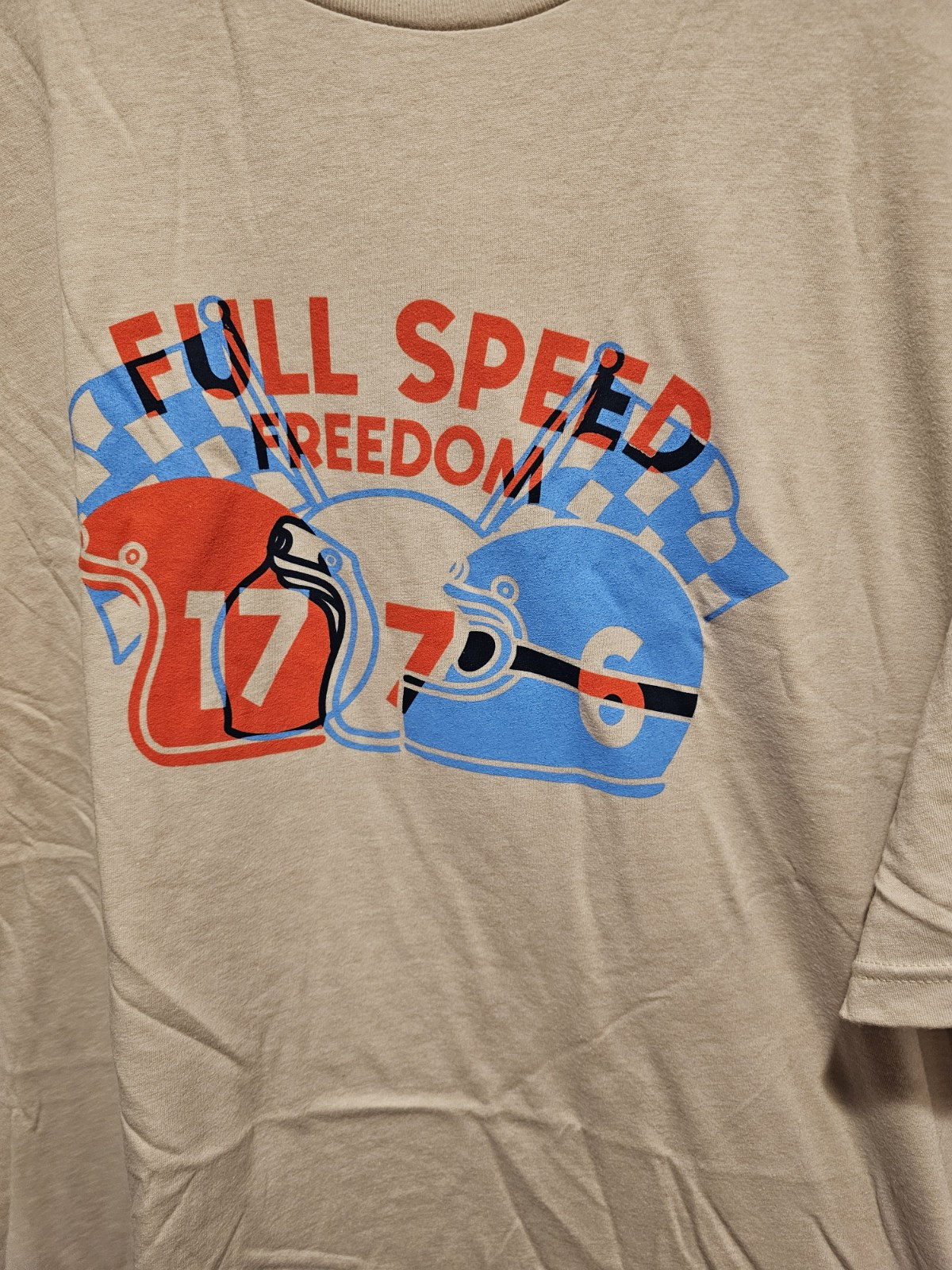 Grunt Style Mens Full speed freedom tee Khaki Regular Fit Cotton/poly 3XL