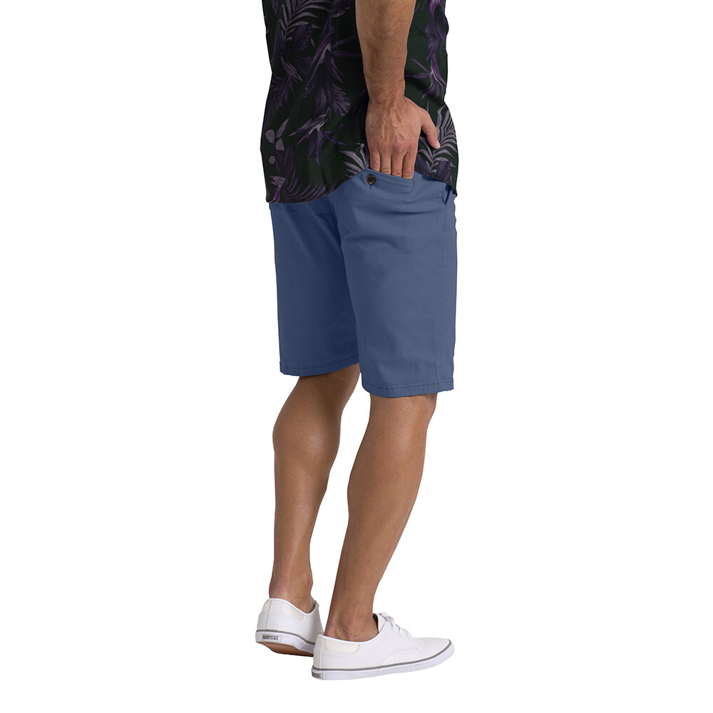 Mens Pale Blue Chino Shorts Stretch Cotton Slim Fit Casual Summer Half Pant