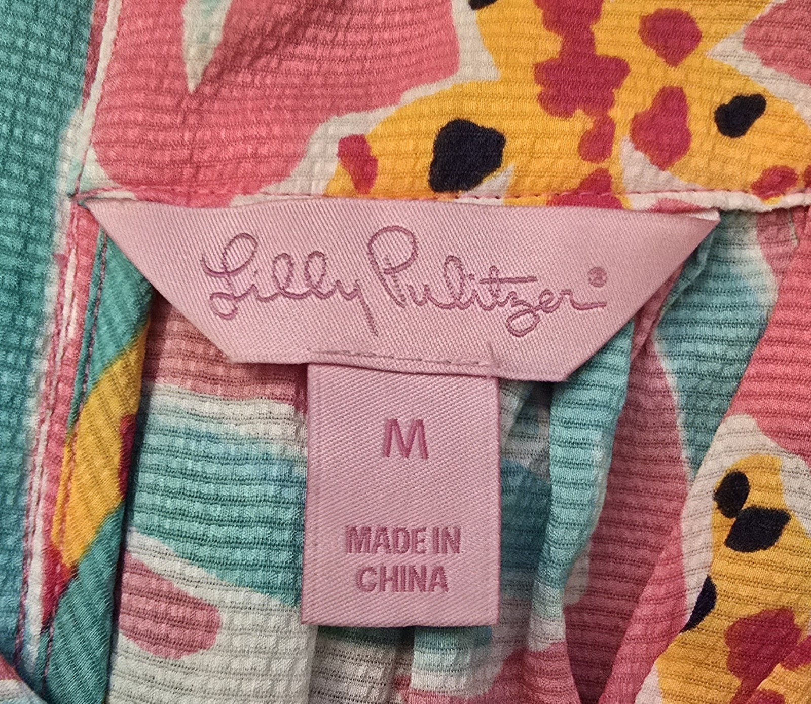 Lilly Pulitzer Multicolor Sleeveless Blouse Top Size Medium