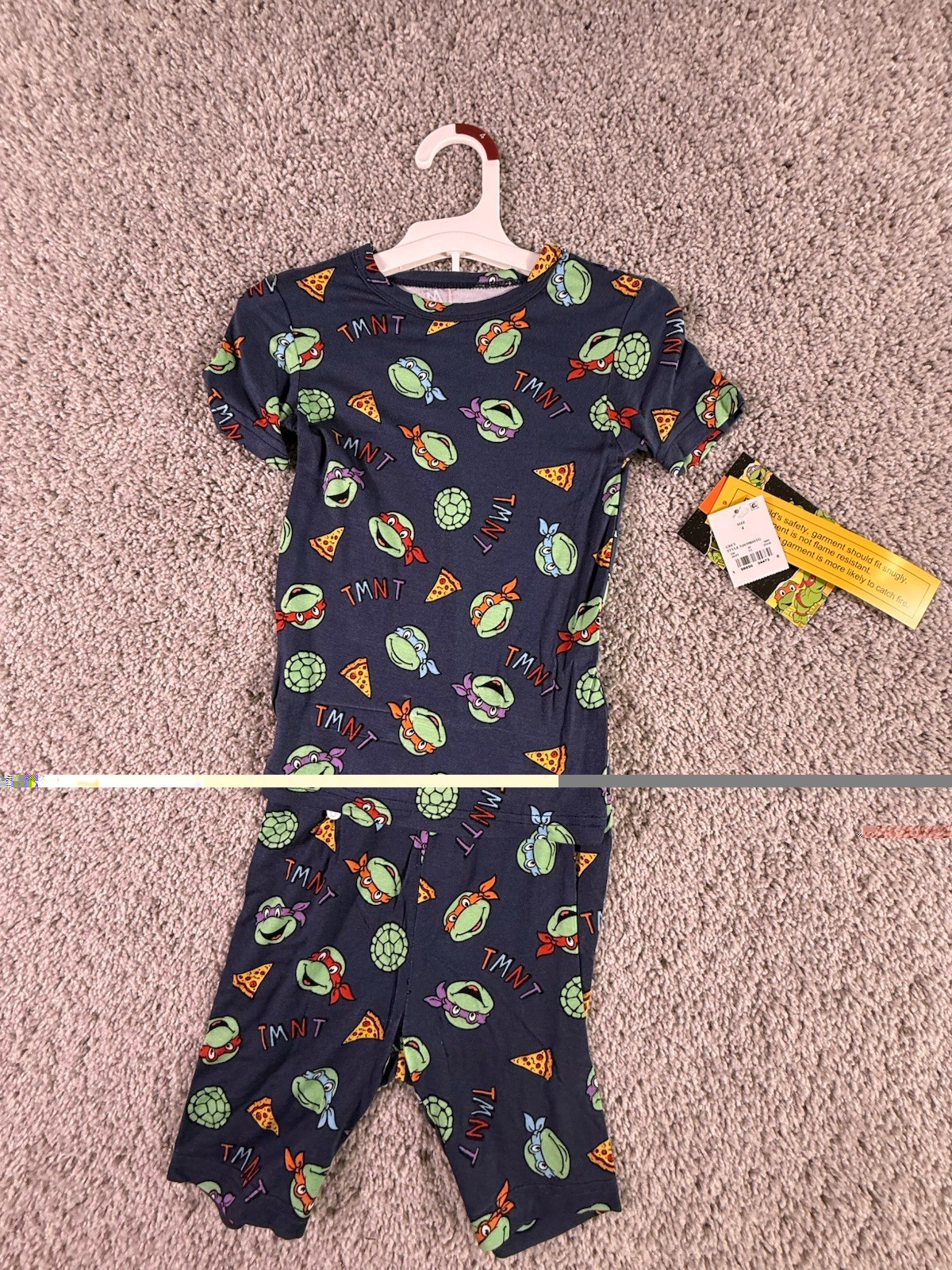 NWT Nickelodeon Teenage Mutant Ninja Turtles Pajamas Outfit Size 4T