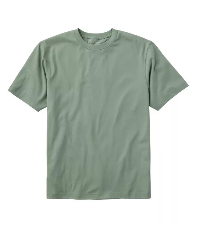L.L.Bean Men’s Carefree Unshrinkable Tee, Traditional Fit Short-Sleeve