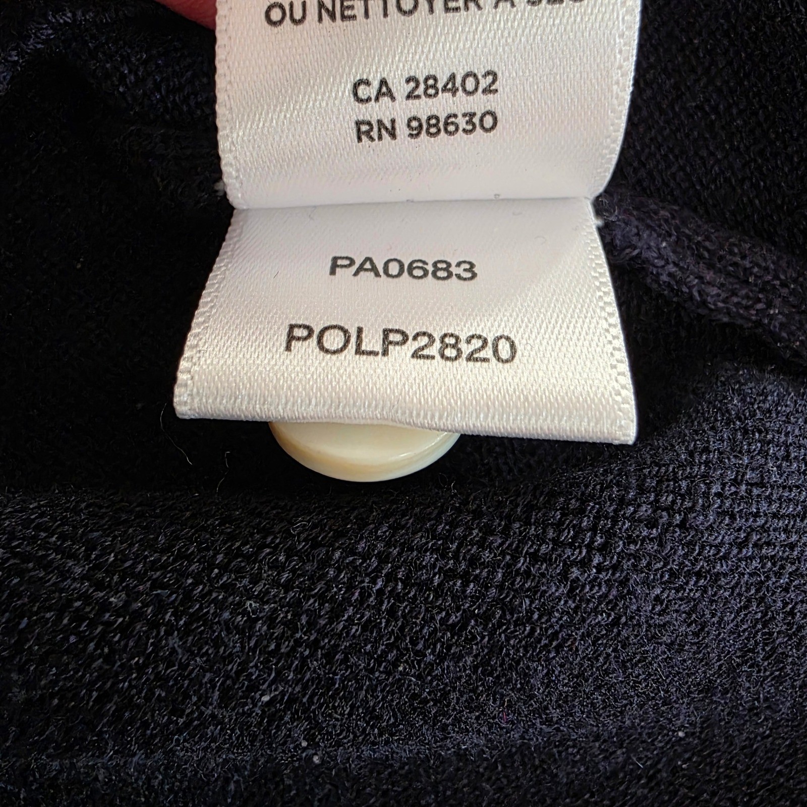 Lilla P Navy Blue Knit Button Shoulder Tunic Sweater Medium Coastal Nautical