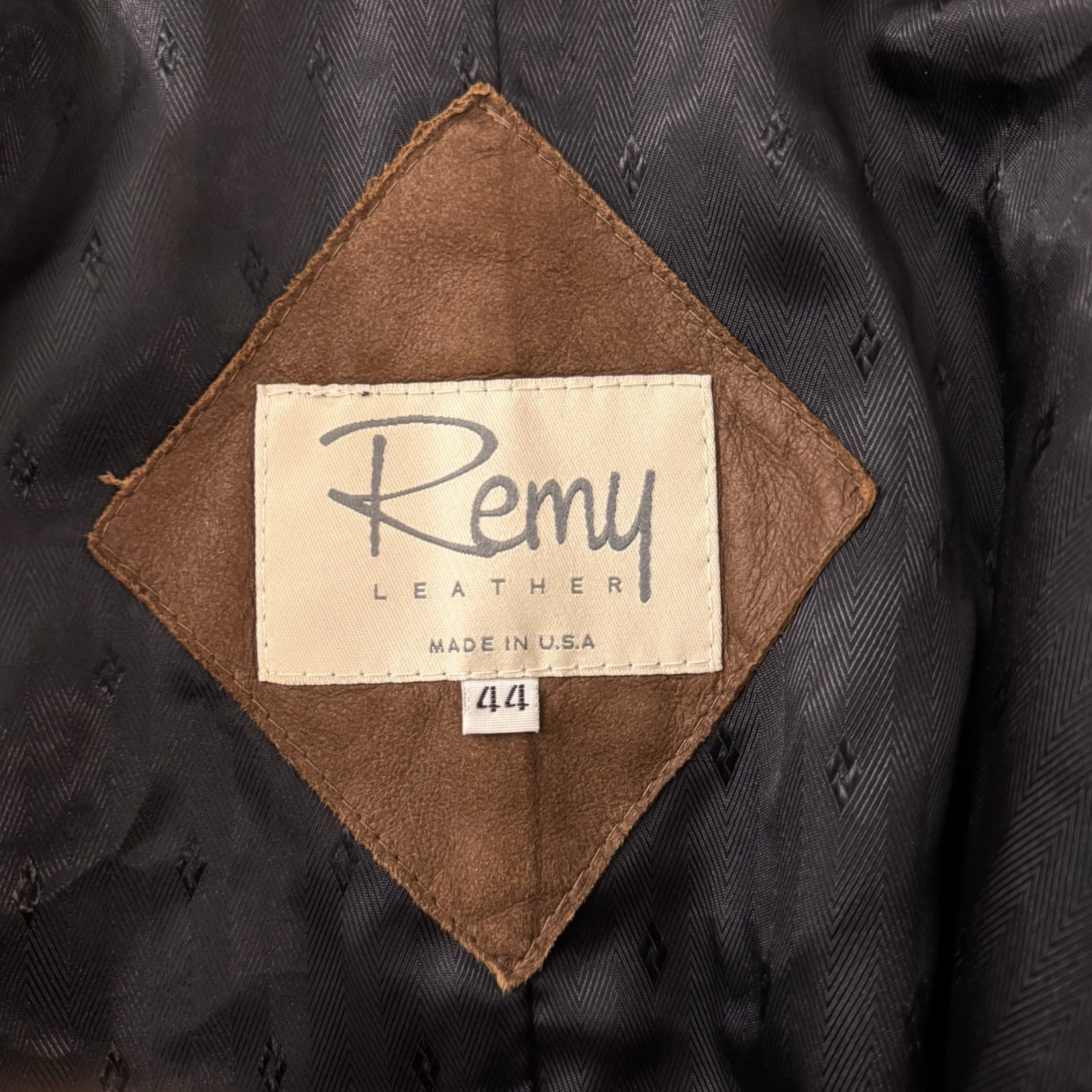 Remy Men’s Black Jacket Size 44 Zipper Button Stand-Up Collar Lined 80s Vintage