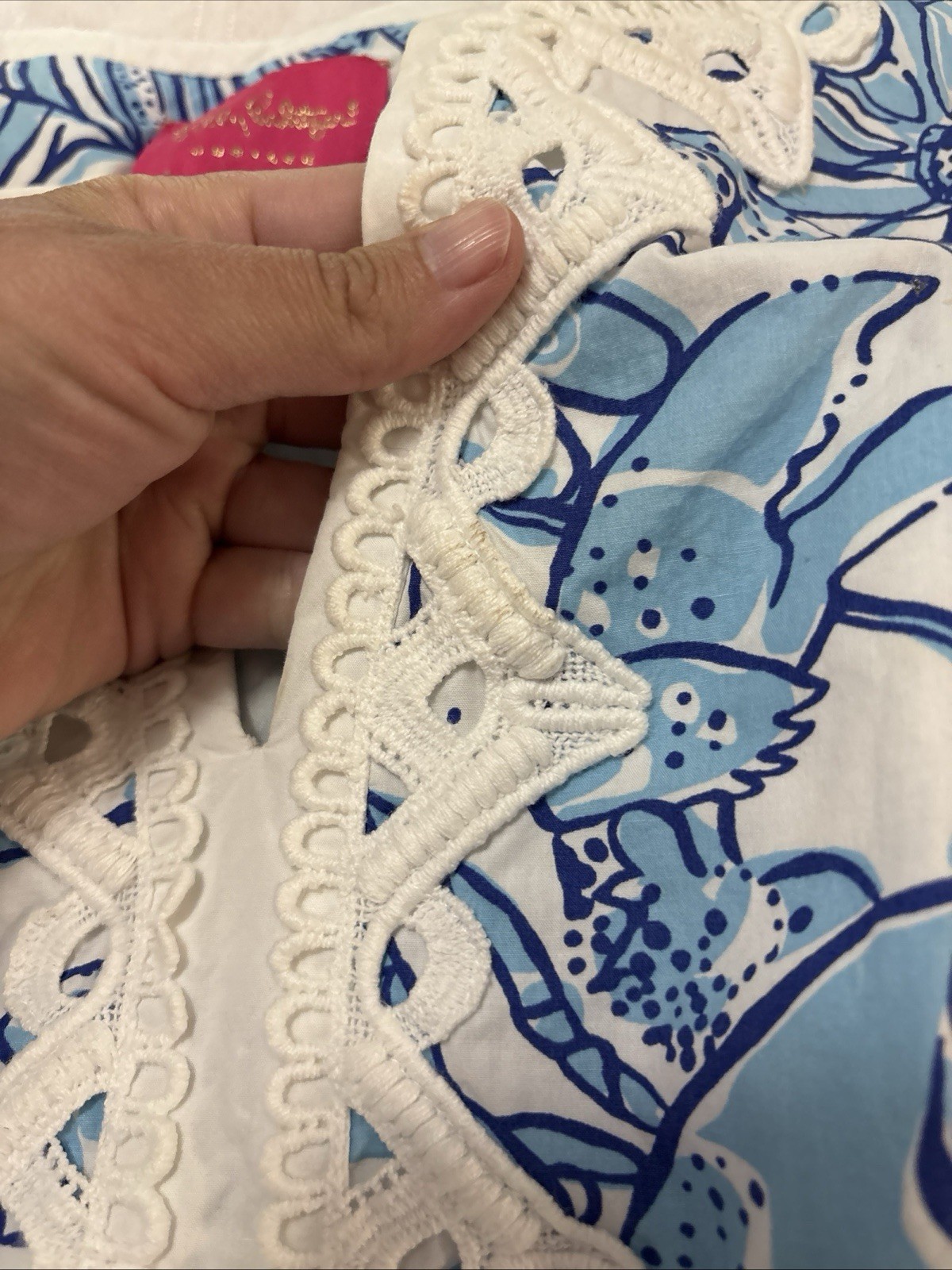 Lilly Pulitzer Melani Shift Coastal Blue Dress Summer Fun Casual Size 2