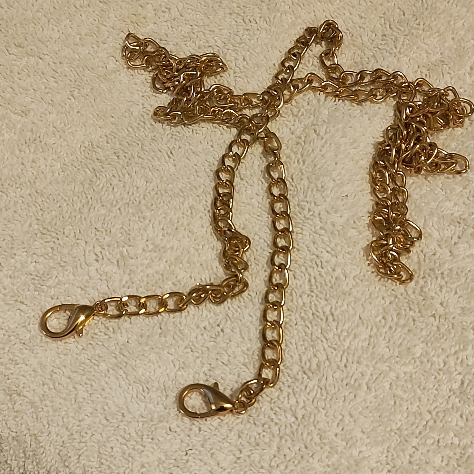 Gold Chain Purse Strap/Handle Detachable with Lobster Clasps Women Classic