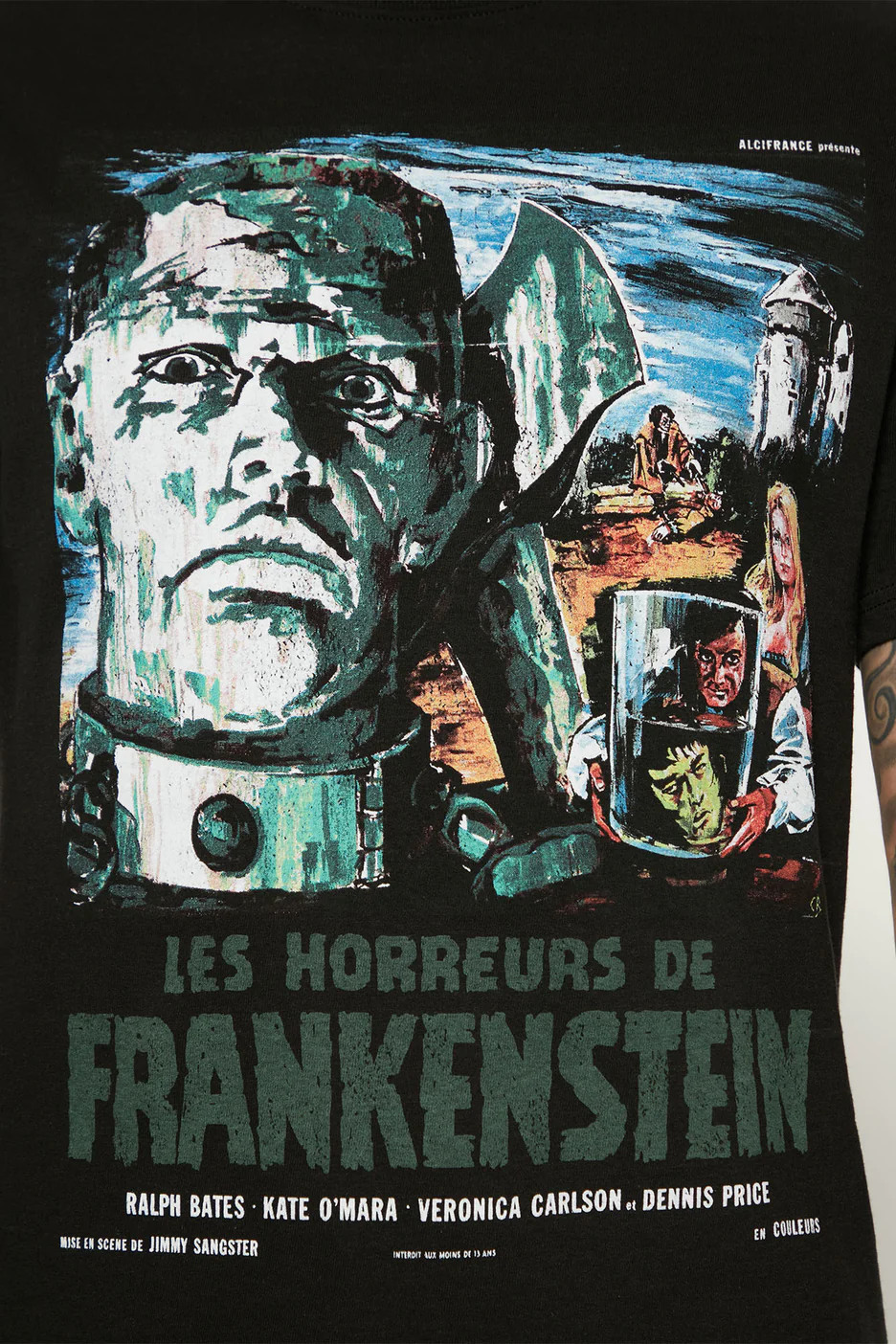 Frankenstein Horror Movie T-Shirt Mens Size XL Short Sleeve Black NWT
