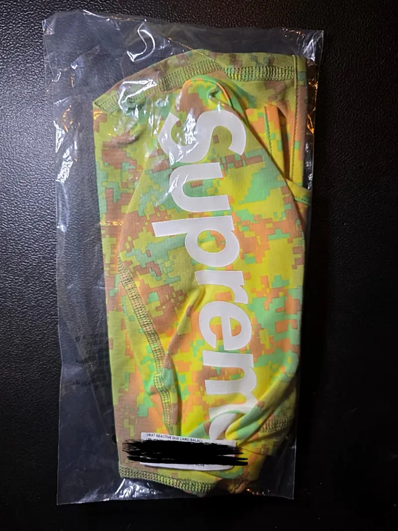 Supreme Heat Reactive Green Camo Balaclava