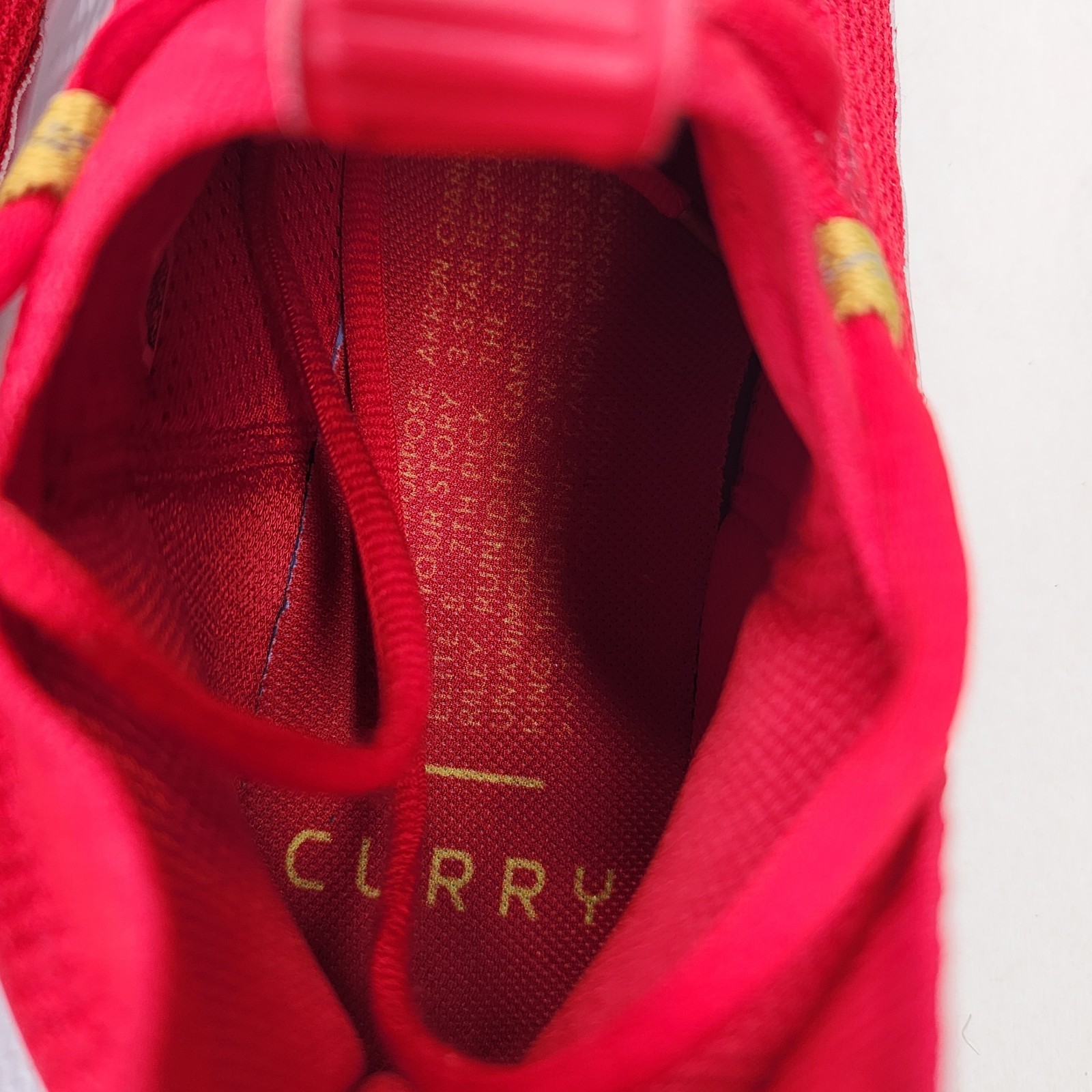 Under Armour Curry 8 Flow Red Gold Chinese New Year Mens 9.5 3024035-600