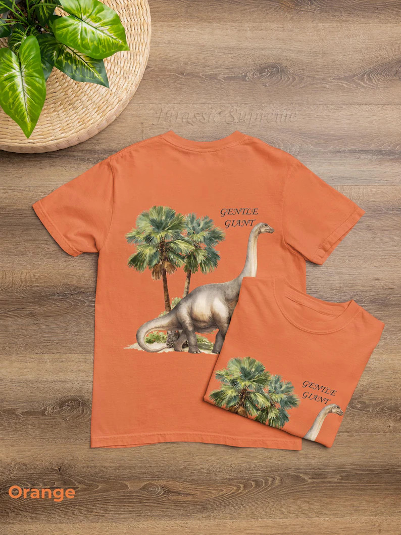 Brachiosaurus Gentle Giant Comfort Tee Dinosaur Shirt Men Women