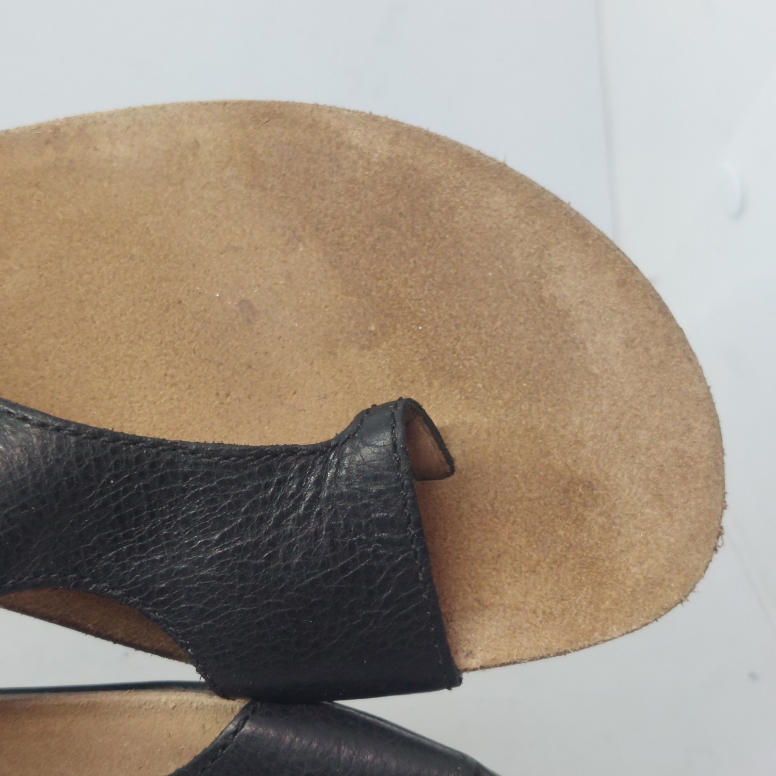 Dansko Reece Sandals Black Leather Thong Slide Womens Size EU 40 US 9.5-10