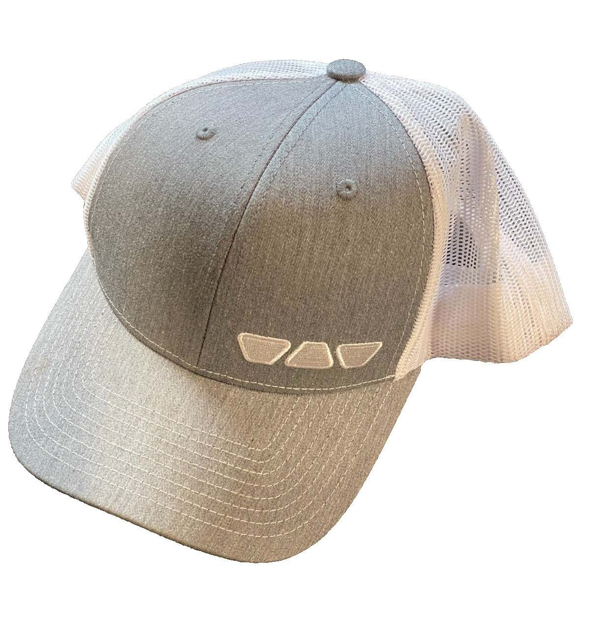 Schluter Systems Snapback Mesh Back Trucker Hat Grey And White New