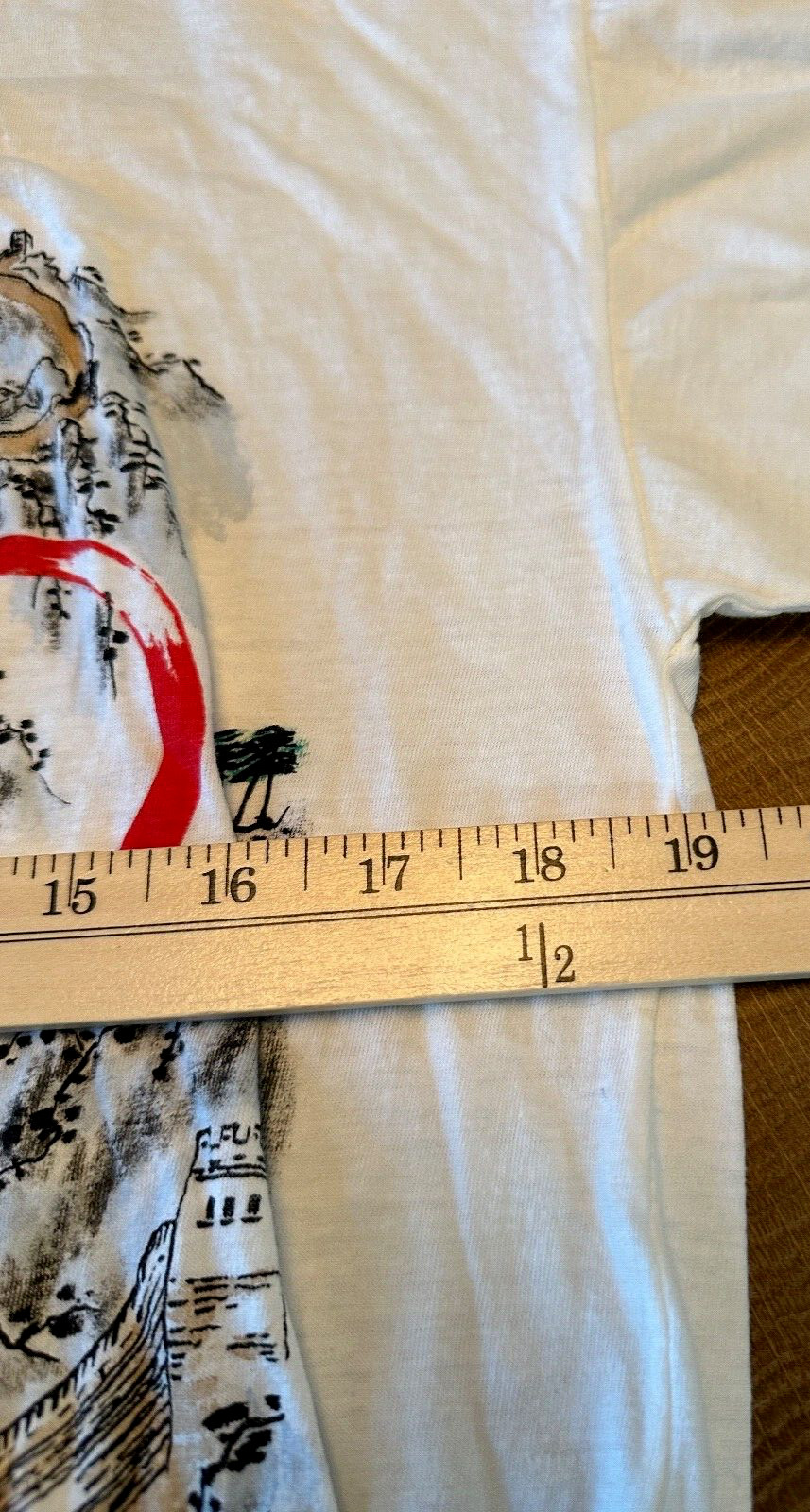 VTG BEACH CLUB CHINA OLYMPIC SHIRT MENS L GRAPHIC SINGLE STITCH