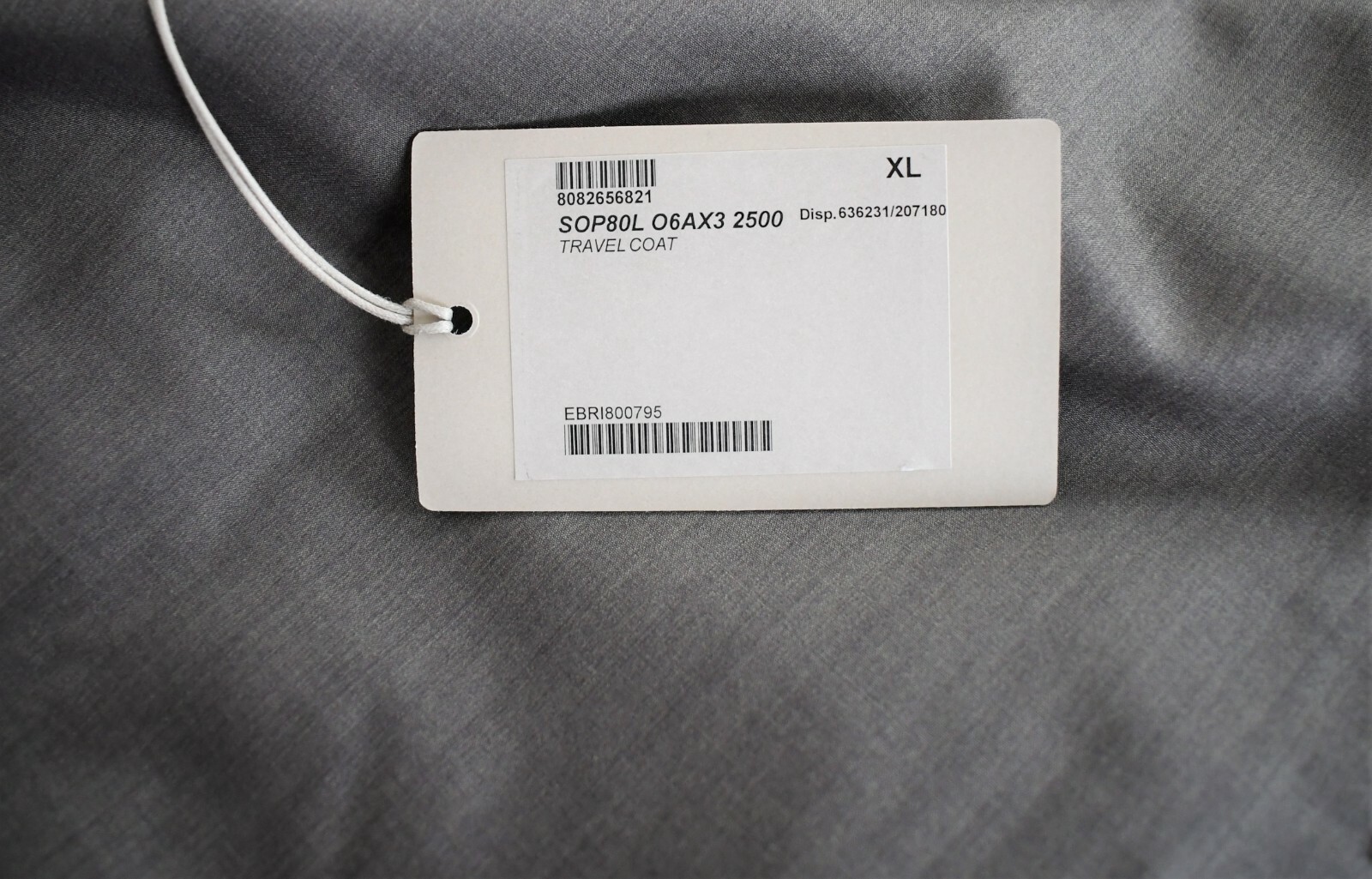 $3600 New BRIONI Gray Wool Silk OVERSIZED FOLDABLE TRAVEL CAR COAT XL