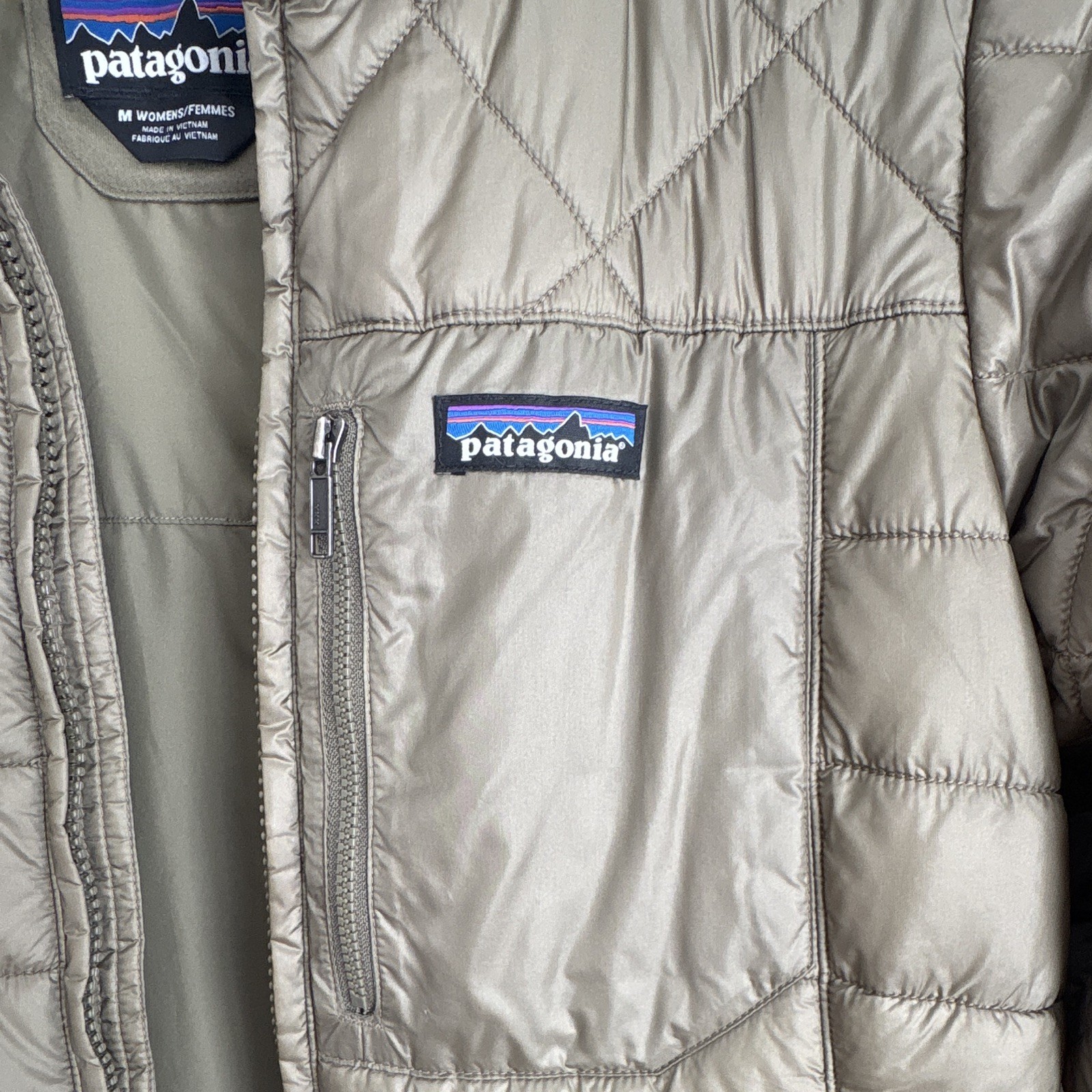Patagonia Radalie Women’s M Green Insulated Full-Zip Mid-Length Puffer Jacket
