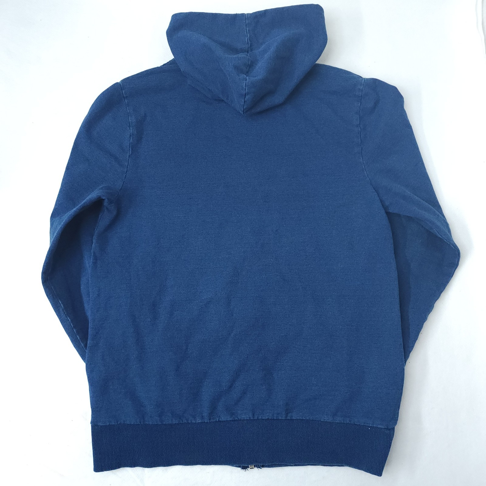Slate & Stone Washed Blue Zip Up Hoodie Jacket w/ Pockets Mens Size M Med $298