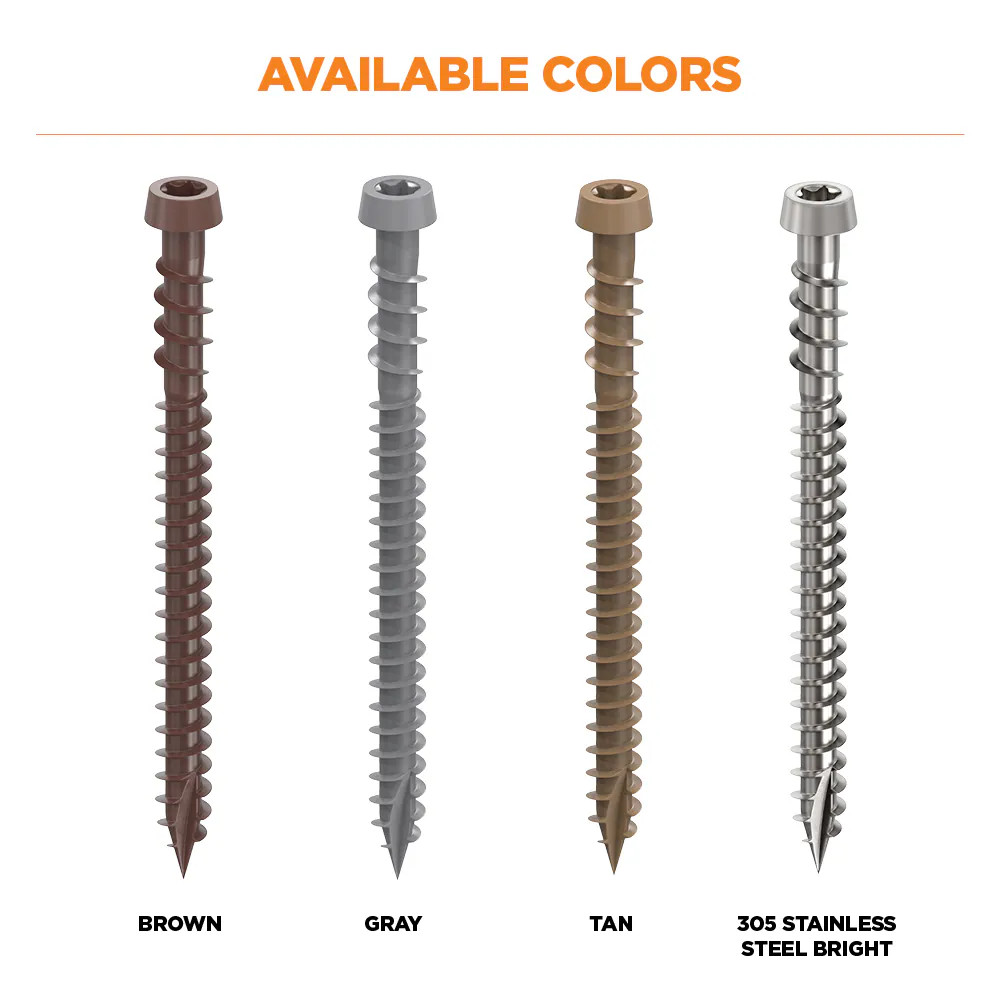 CAMO #10 x 2-1/2-in Composite Deck Screws 1000 -Per Box|14473
