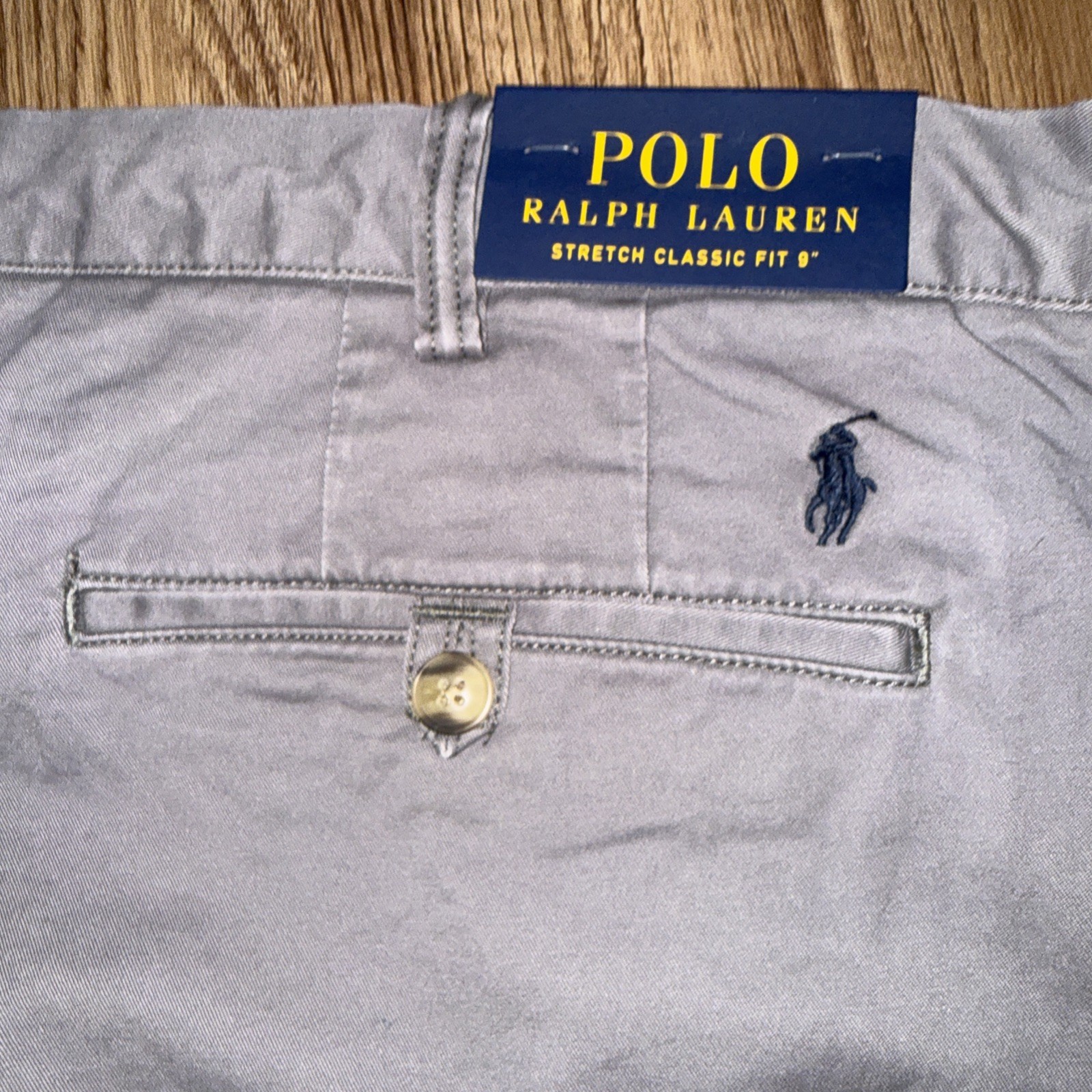 Polo Ralph Lauren Stretch Classic Fit Shorts Mens 42W Gray Chino NWT Retail $74