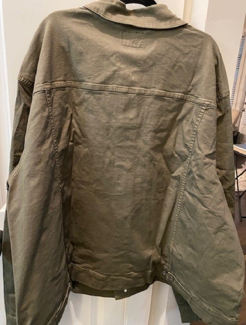 Goodfellow Men’s Jacket Button Olive Green 5XL Brand New W Tags