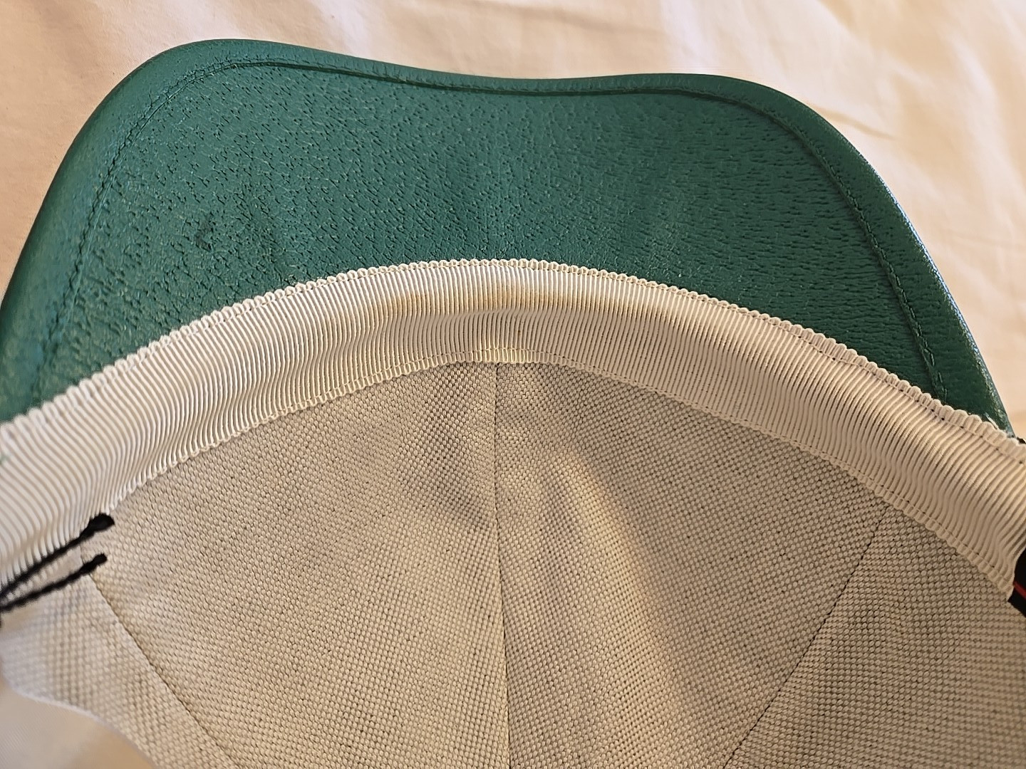 GUCCI GG Hat Cap Santa Barbara Green Metallic Adjustable Size M 57cm