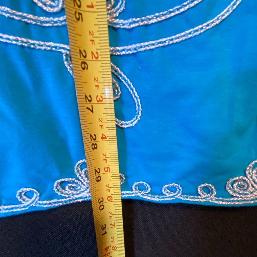 Maggie Barnes For Catherines Tunic Teal With Rope Embroidery Accents Size 0X
