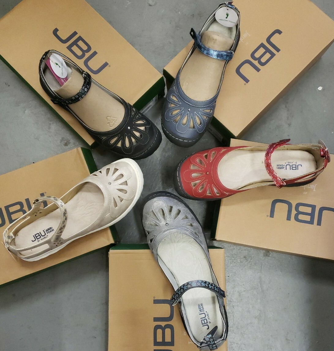 JBU by Jambu Wildflower Encore Mary Jane Shoes CHOOSE COLOR & SIZE NEW