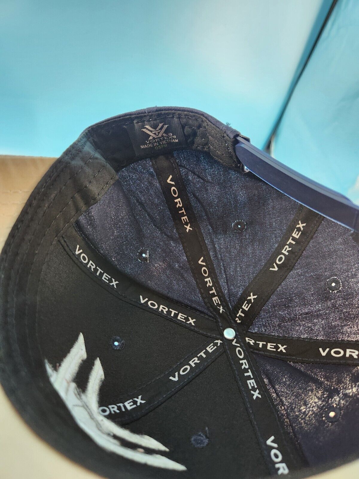 Vintage VTG VORTEX Logo Meshes Snap Back Blue Cap – One Size Fits Most