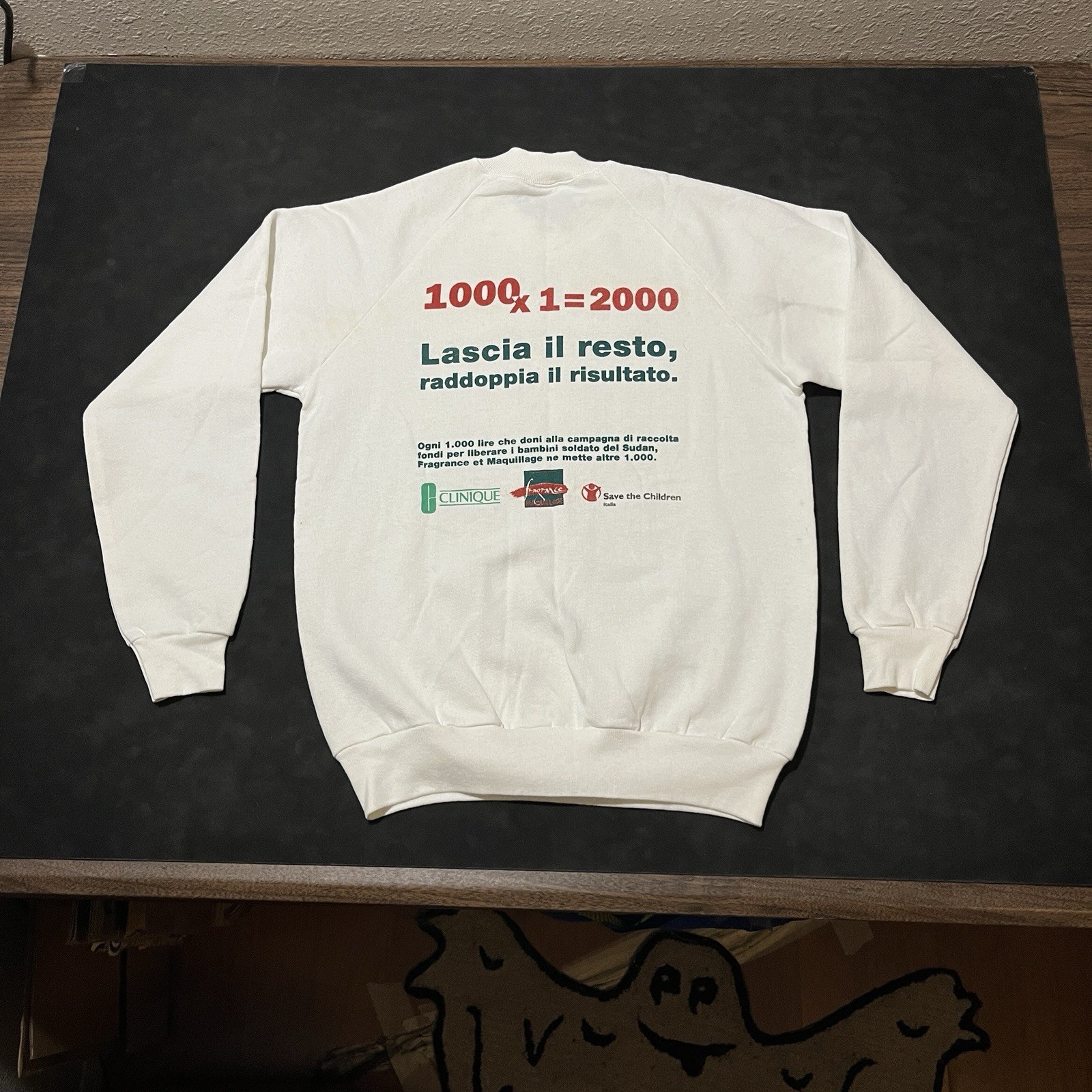 Vintage Greenpeace Sweatshirt 1980s Save Sudan Africa Crewneck Green Peace Earth