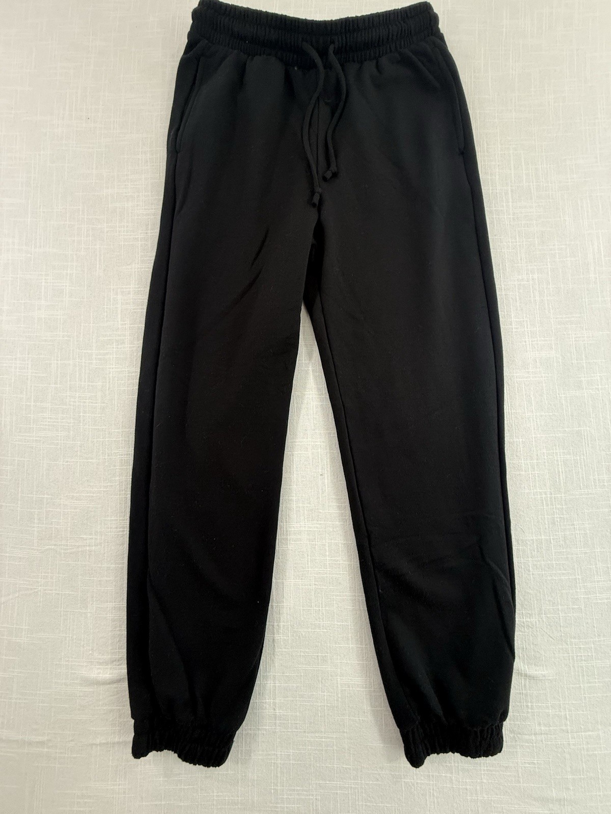 Philosophy Athleisure Draw String Joggers Black Sz S. Elastic Ankle PRELOVED H95