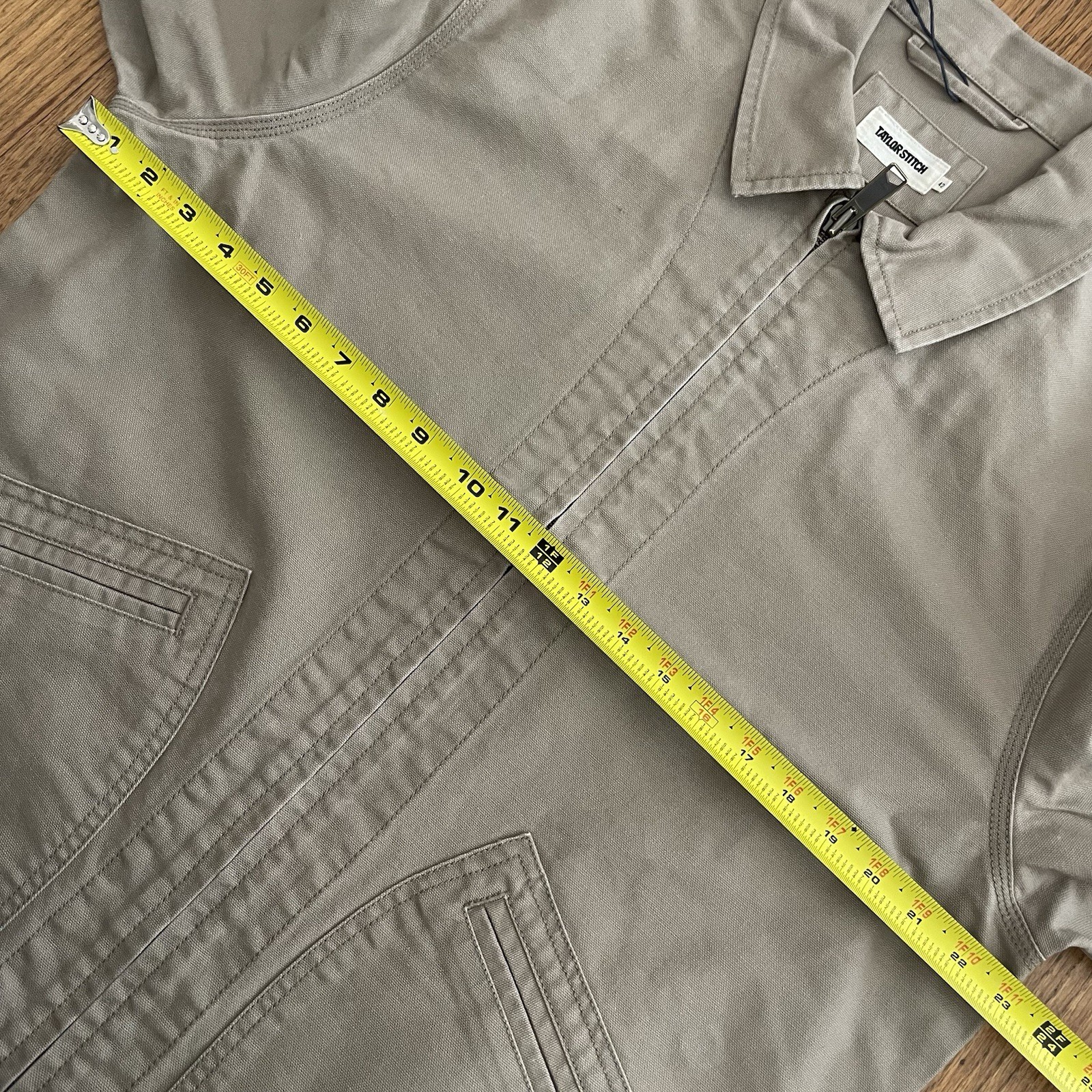 TAYLOR STITCH The Shifter Jacket Baked Soil Canvas Tan Khaki Mens 42 LARGE $188