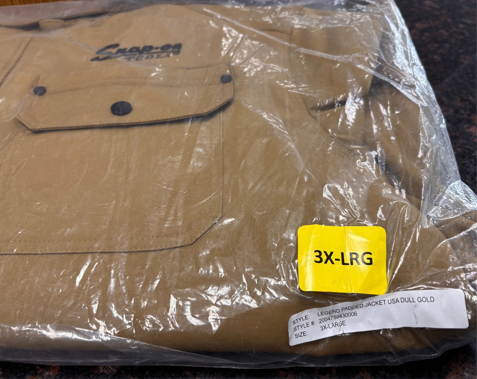 NEW! 2025 SNAP ON TOOLS RA JACKET LEGEND 105 ANNIVERSARY GOLD! Multiple Sizes!