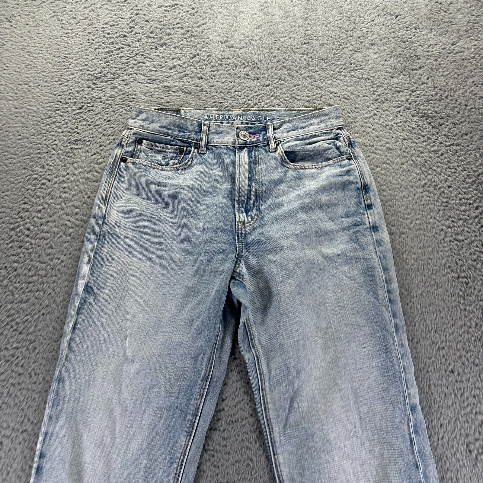 American Eagle Outfitters Jeans Womens 2 Blue Denim Boyfriend Light Wash 90s