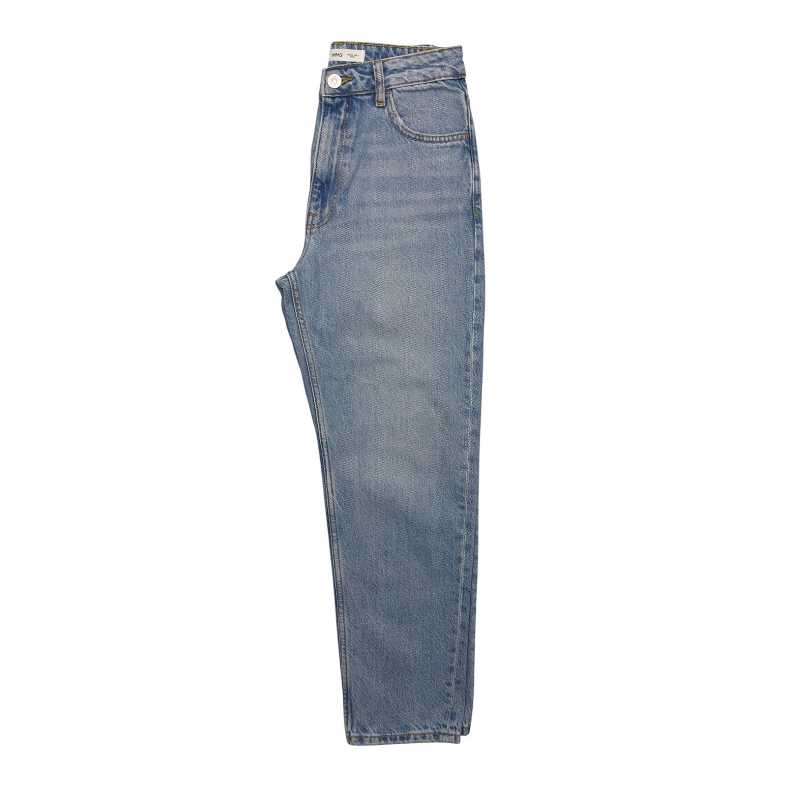Mango Newmom Comfort High Rise Jeans Womens Size 4 Medium Blue 27011242