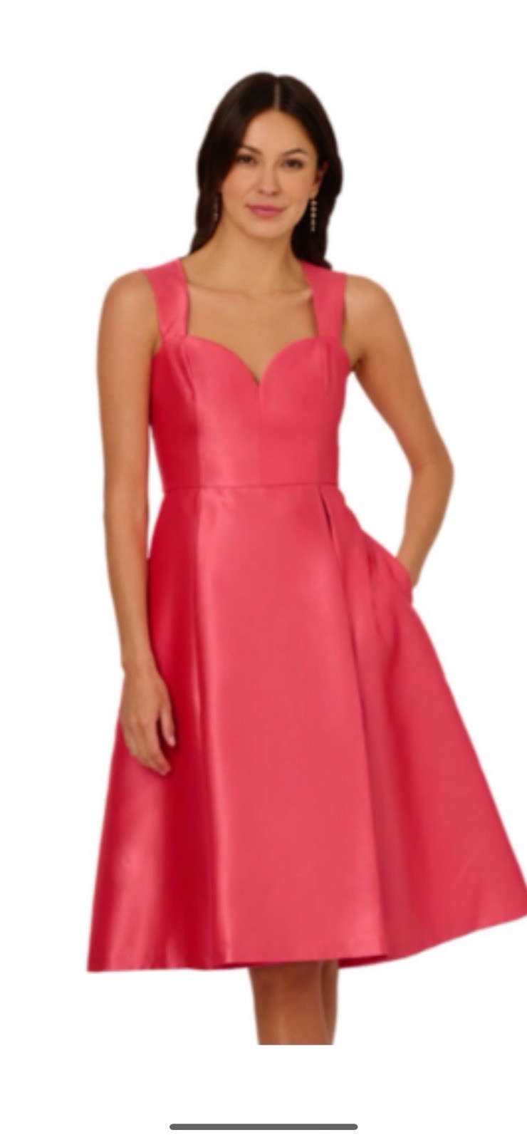 ADRIANNA PAPELL DRESS/NEW WITH TAG/RETAIL$245/SIZE 14/FIT &FLARE/beachrose
