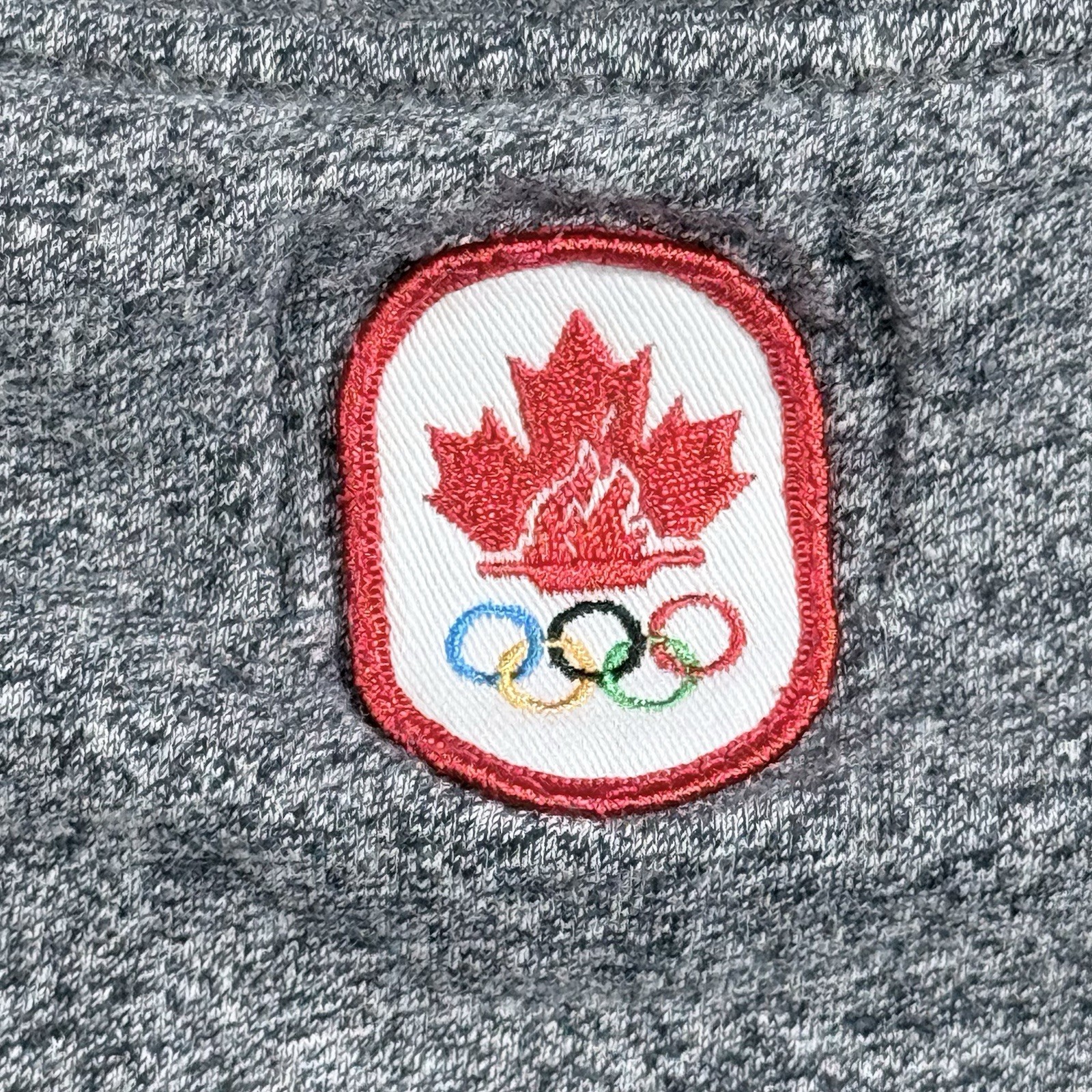 Team Canada 2010 Vancouver Olympics Shirt Heather Gray Men Size Medium Sport