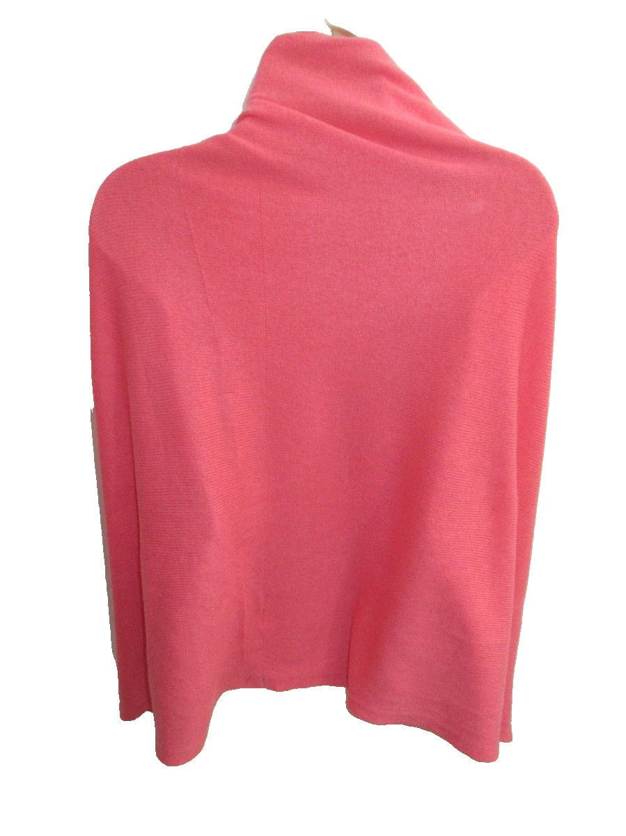 Cullen 100% Cashmere Pink Knit Infinity Scarf Wrap 27.5 x 27.5 in