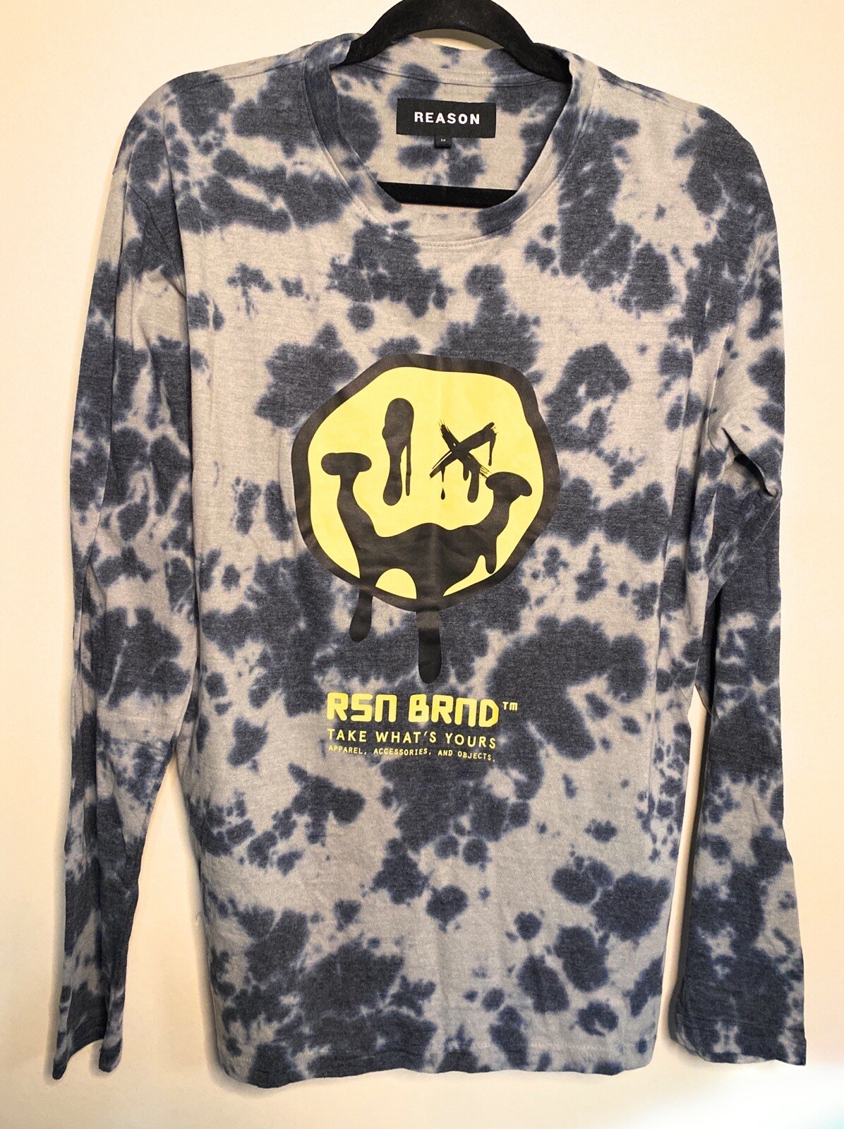Reason Brand Shirt Men’s Long Sleeve Tye-Dye Medium Shirt New
