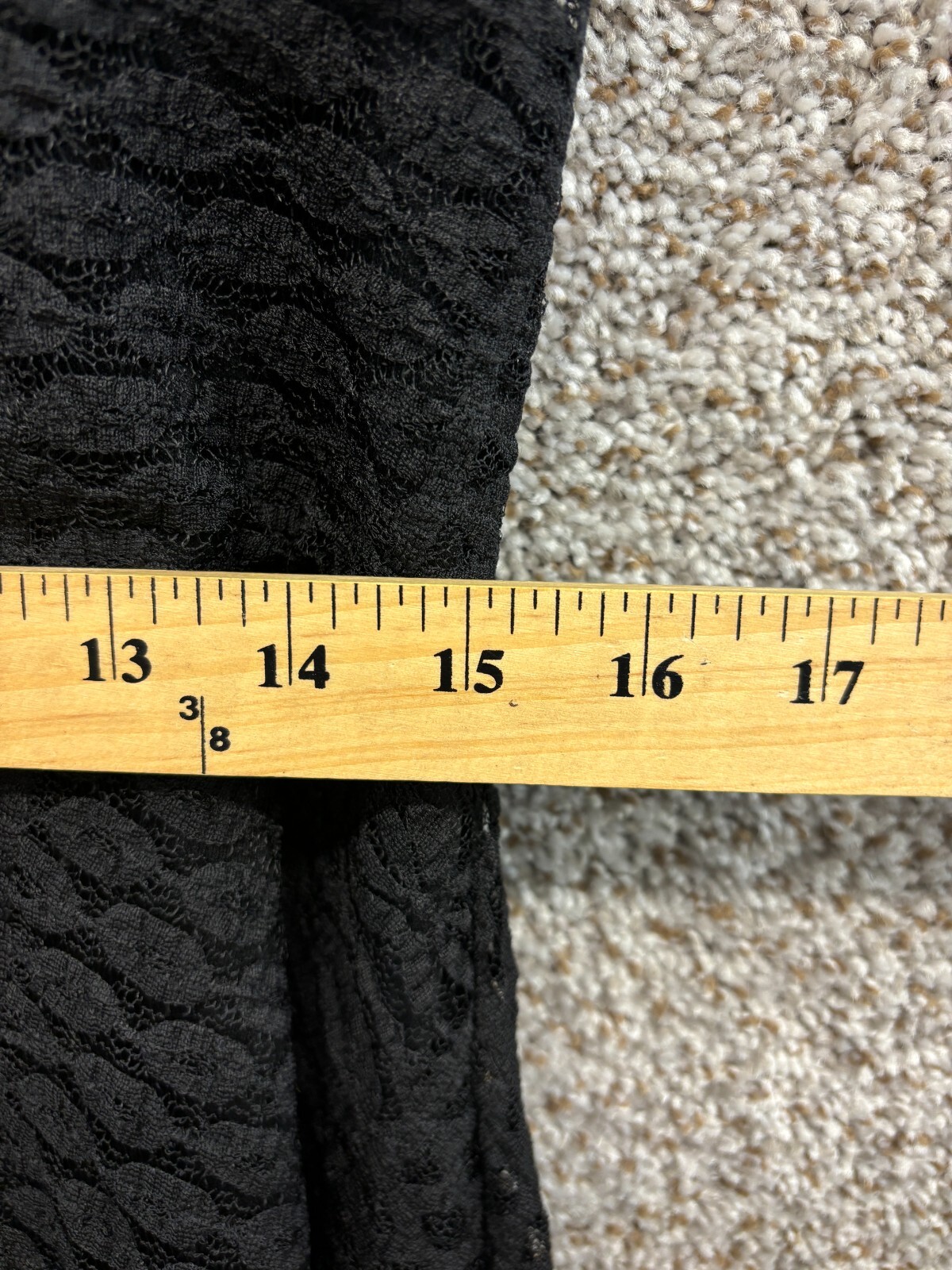 Fashion to Figure FTF Black Dress Fit and Flare Crochet/Lace Sleeveless Size 2X