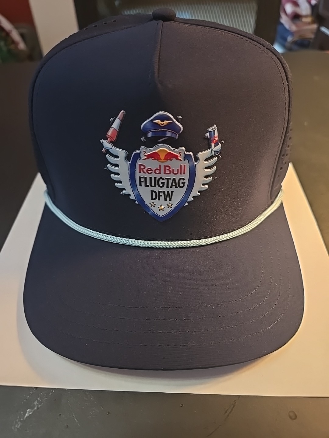 Red Bull Flugtag Hat Cap Snapback Blue Rope One Size Adjustable Energy Drink DFW